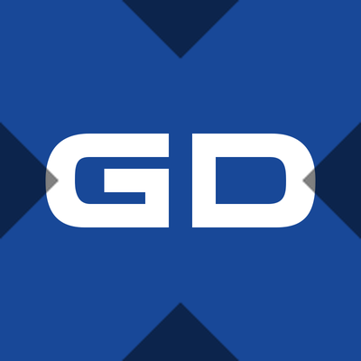 GDx logo — tokenized General Dynamics stock on Solana
